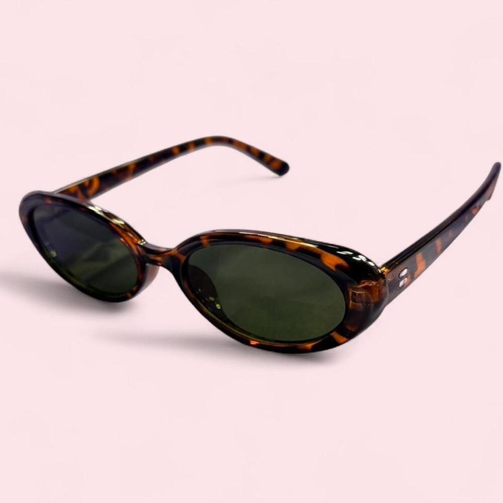 Euro summer tortoise oval sunglasses y2k 90s